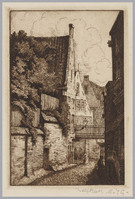 KG 09750
<br/>
Straatje in een stad
<br/>
<em>Grootens, Adrianus Johannes (1864-1957)</em>
